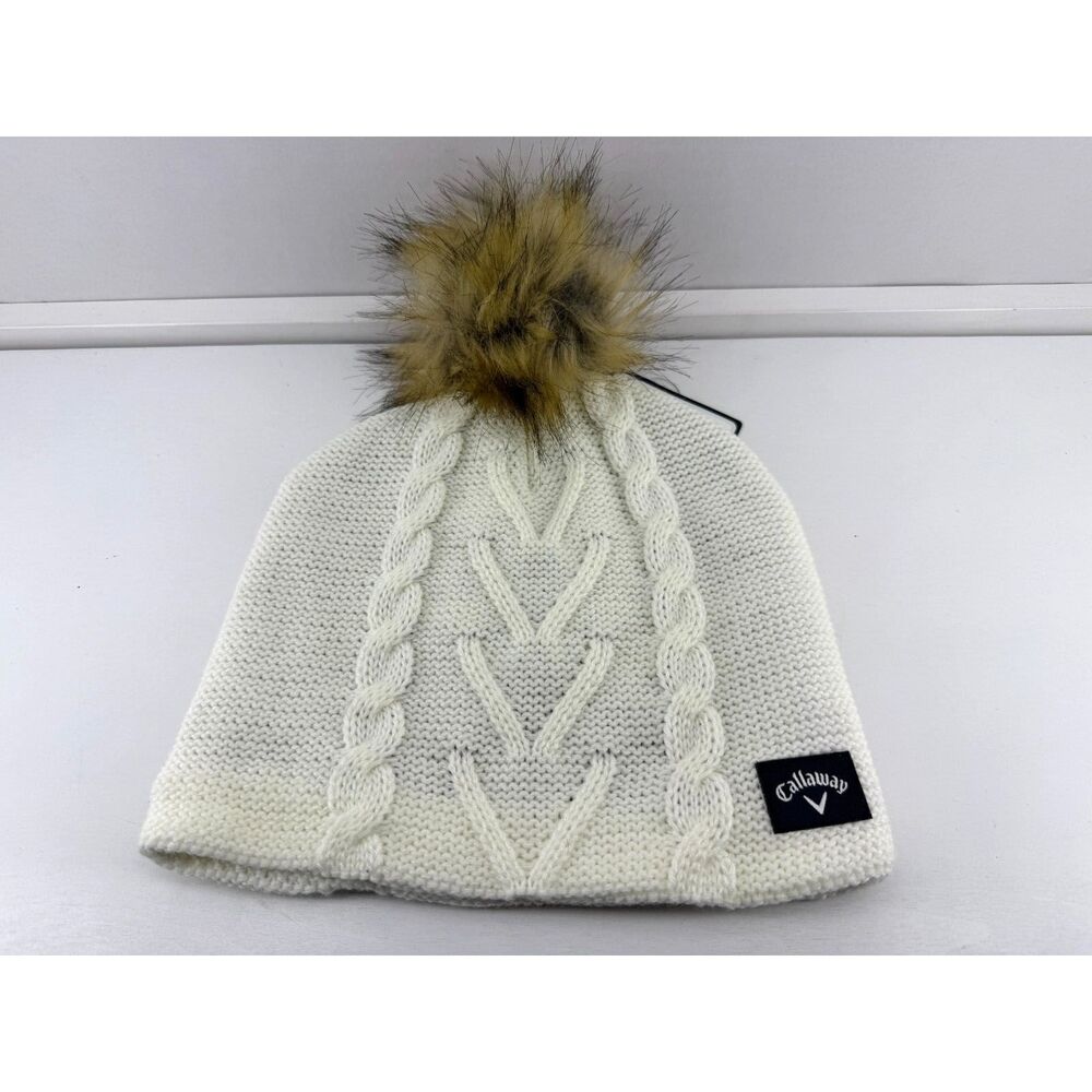 Callaway Ladies Pom Pom Golf Beanie Hat
